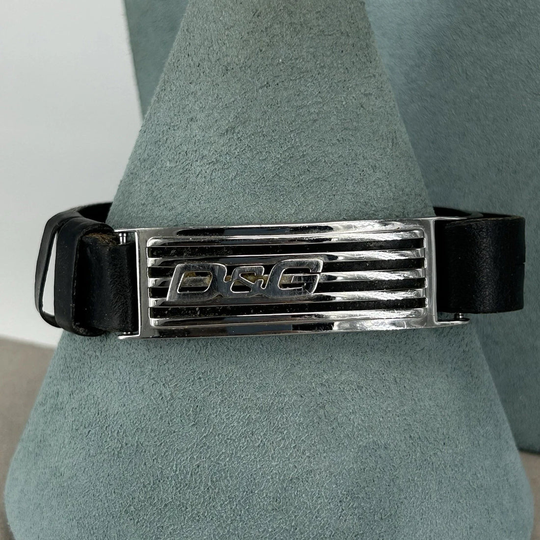 Dolce & Gabbana Men’s Black & Silver Bracelet