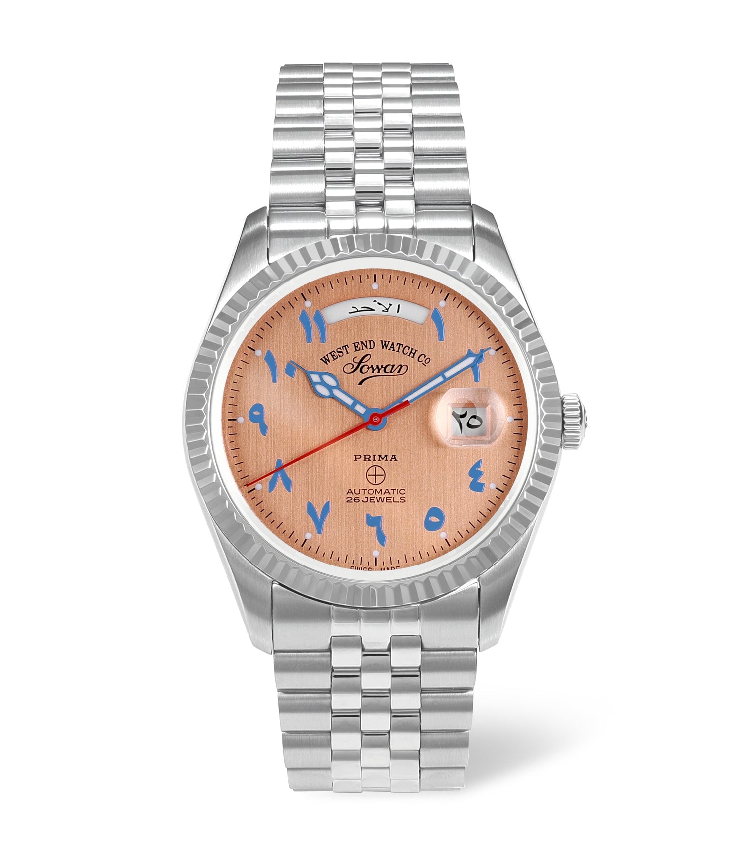 West End Salmon Arabic dial 41mm