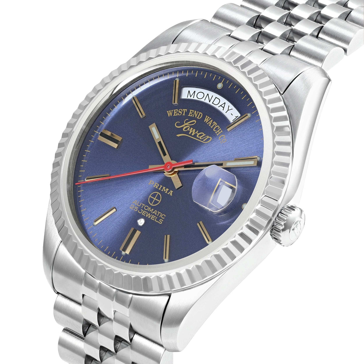 West End 41 - BLUE DIAL WITH GOLD INDICES