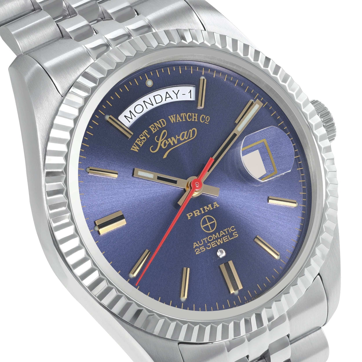 West End 41 - BLUE DIAL WITH GOLD INDICES