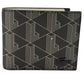 Lacoste M Billfold coin MONOGRAM NOIR GRIS
