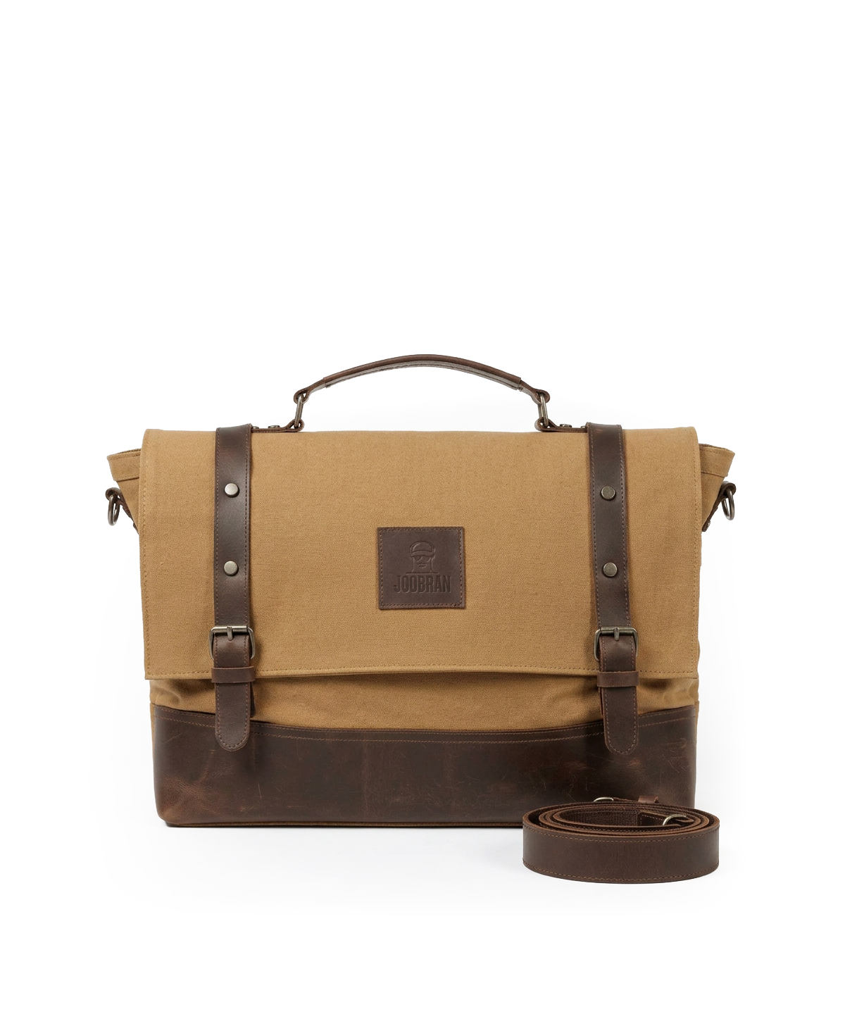 JOOBRAN VINTAGE WORK SATCHEL - TAN