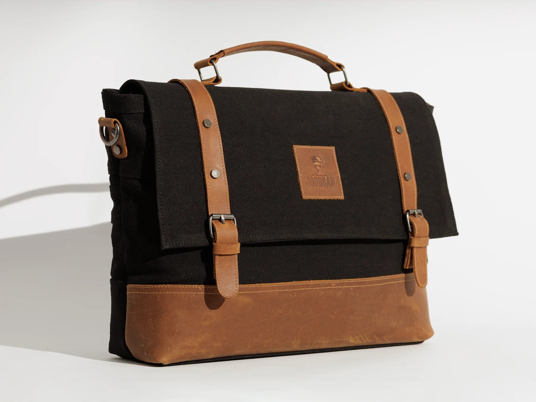 JOOBRAN VINTAGE WORK SATCHEL - BLACK