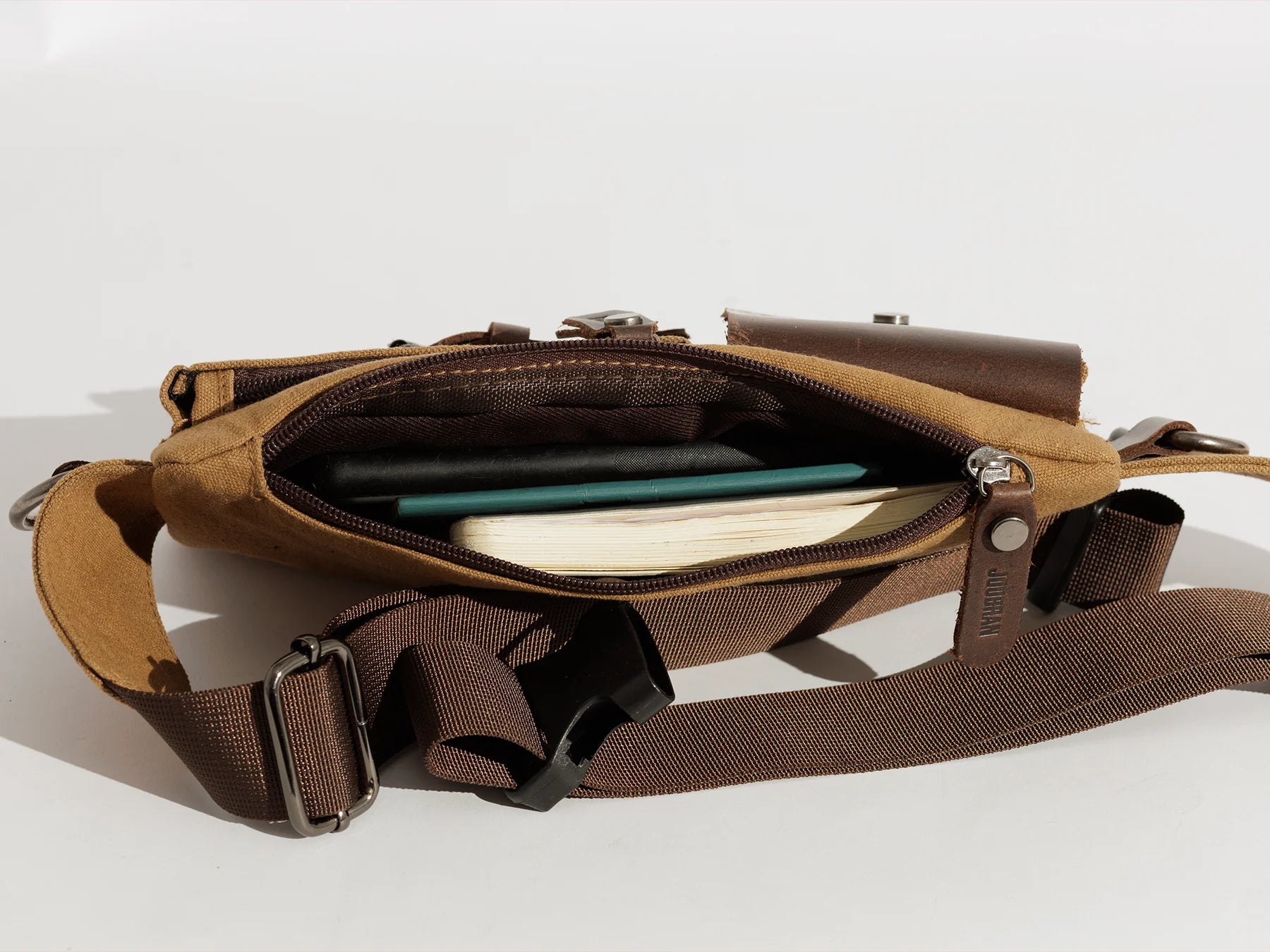 JOOBRAN VINTAGE FANNY PACK - TAN