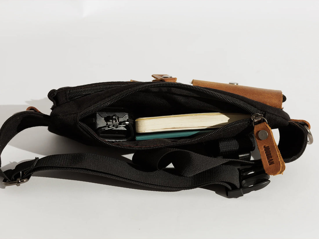 JOOBRAN VINTAGE FANNY PACK - BLACK