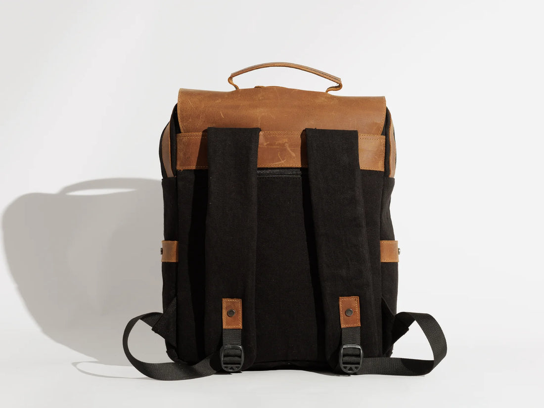 JOOBRAN DAILY VINTAGE BACKPACK - BLACK