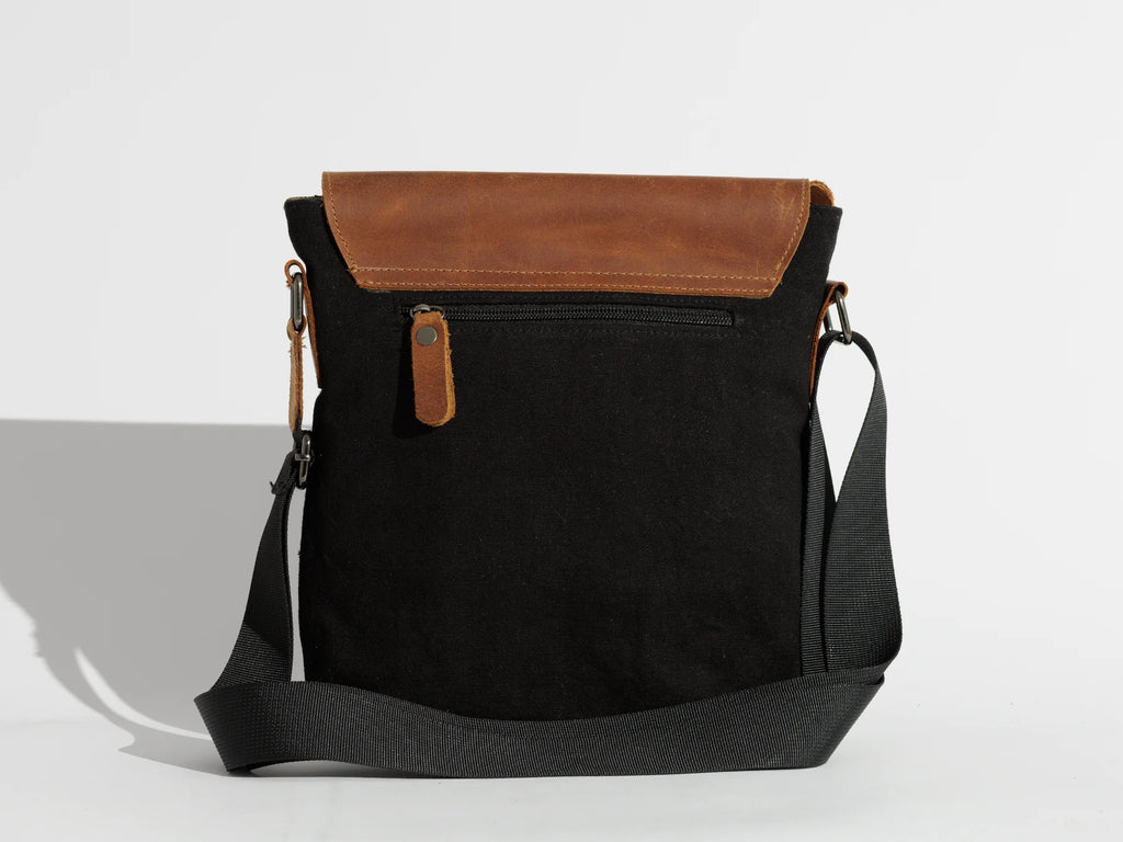 JOOBRAN SHOULDER SATCHEL BAG - BLACK & HAVAN