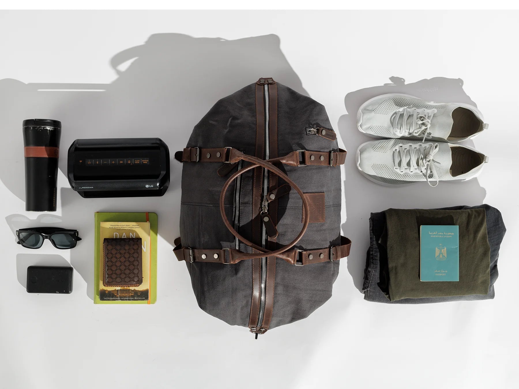 JOOBRAN VINTAGE TRAVEL BAG - DARK GRAY