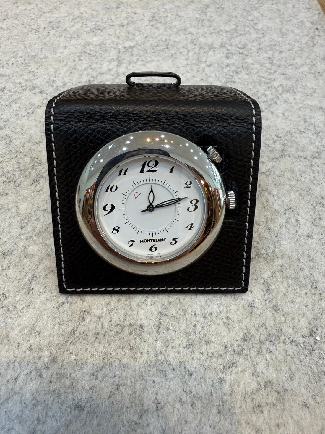 Mont Blank Travel Time 7056 Travel/Desk Clock/Alarm