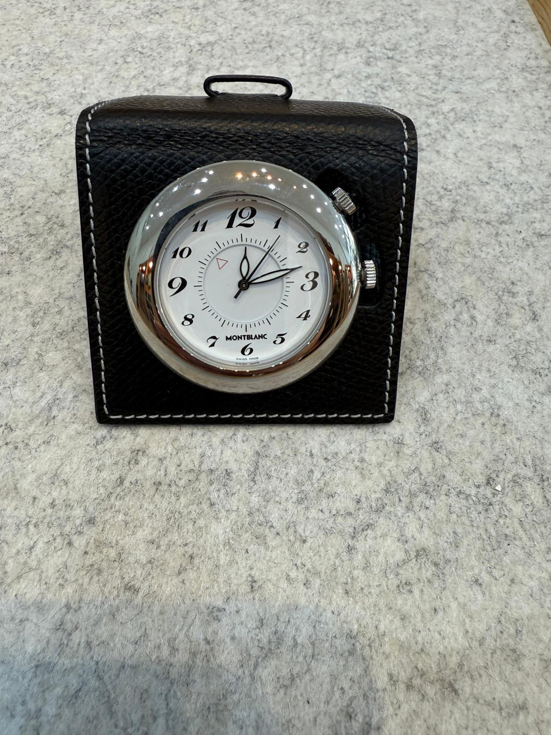 Mont Blank Travel Time 7056 Travel/Desk Clock/Alarm