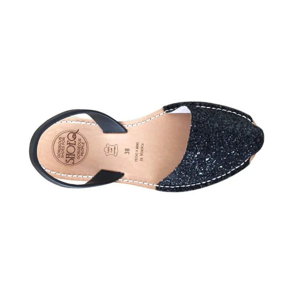 classic avarca in midnight glitter