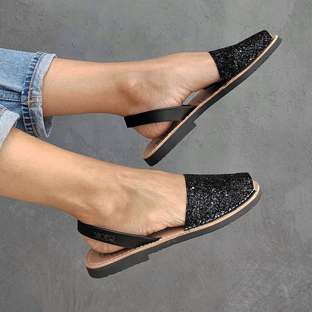 classic avarca in midnight glitter