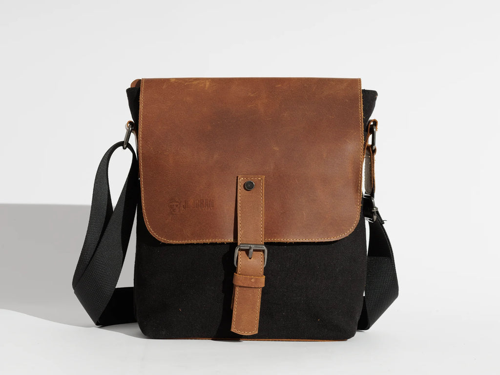 JOOBRAN SHOULDER SATCHEL BAG - BLACK & HAVAN