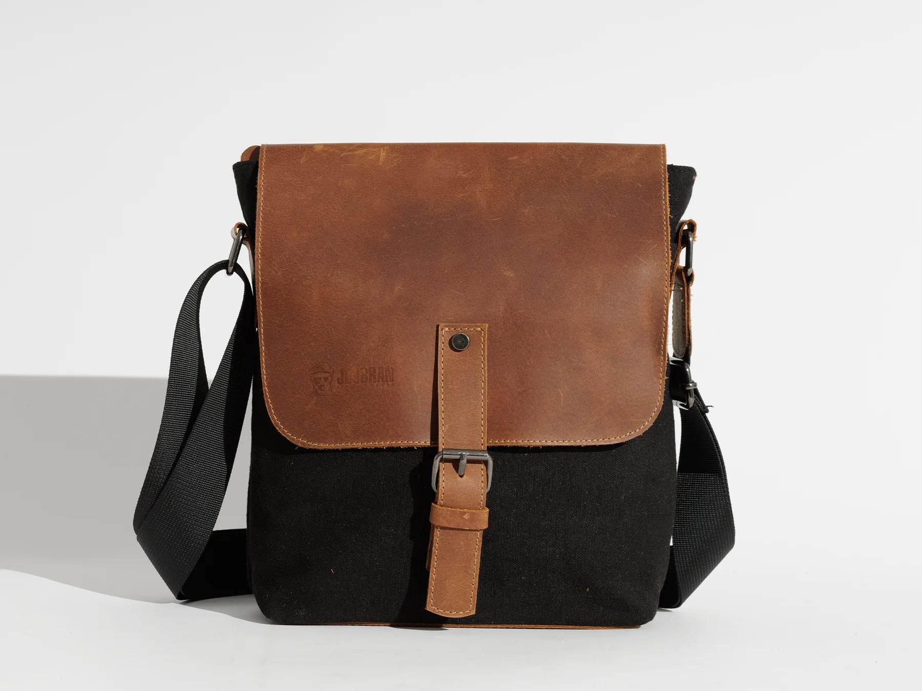JOOBRAN SHOULDER SATCHEL BAG - BLACK & HAVAN