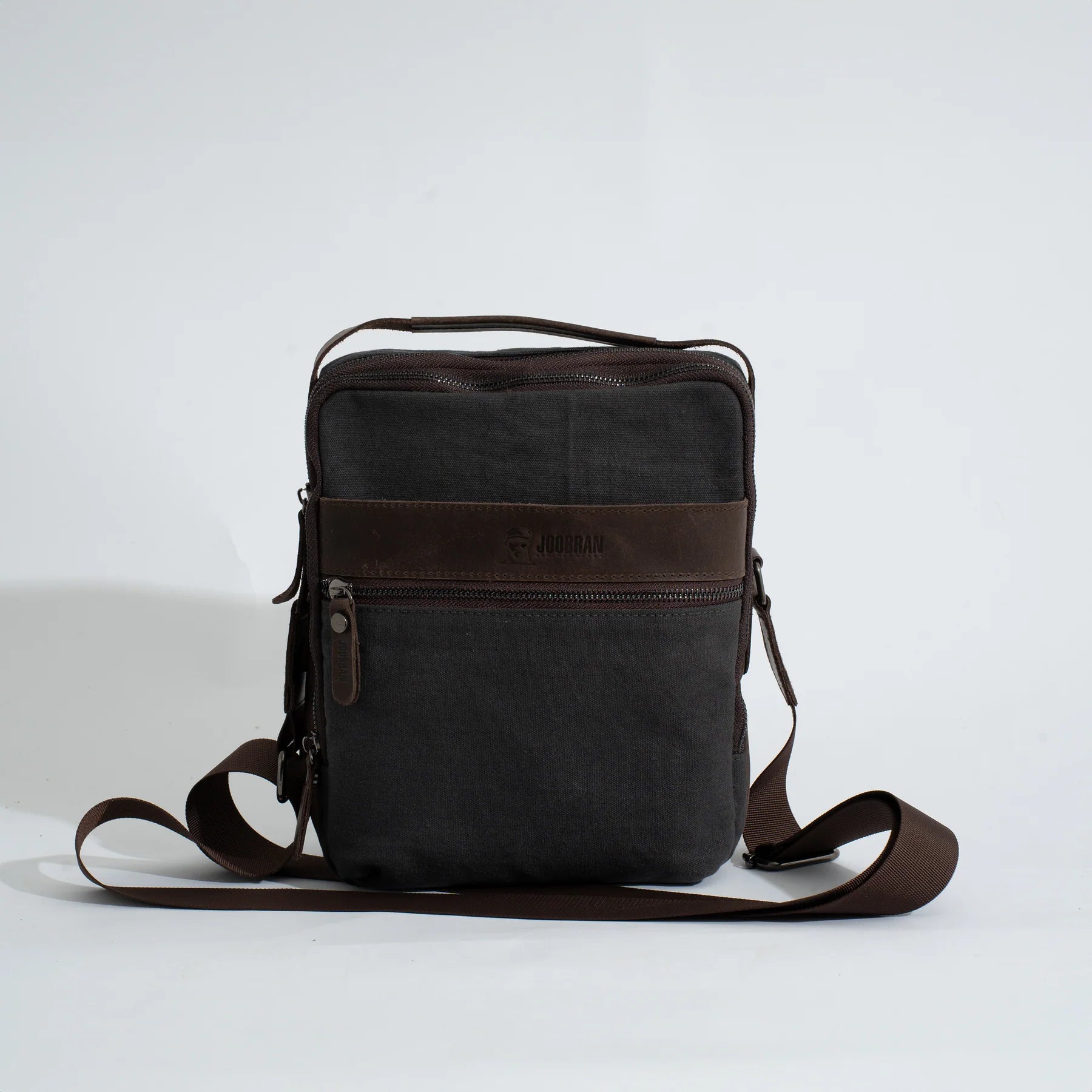 JOOBRAN MULTI-POCKET SHOULDER BAG - DARK GRAY