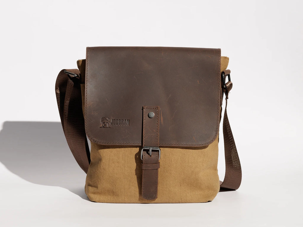 JOOBRAN SHOULDER SATCHEL BAG - TAN