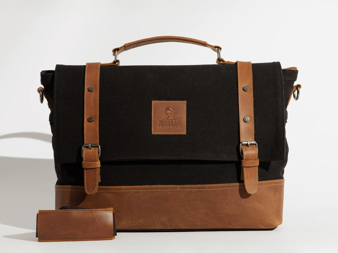 JOOBRAN VINTAGE WORK SATCHEL - BLACK