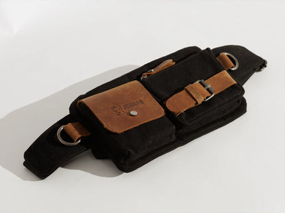JOOBRAN VINTAGE FANNY PACK - BLACK