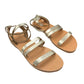 Gia sandal in champagne