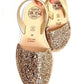 Girls classic avarca in champagne glitter