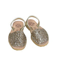 Girls classic avarca in champagne glitter