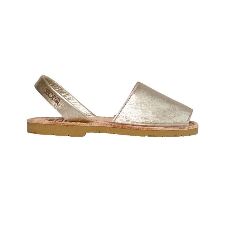 Girls classic avarca in champagne metallic