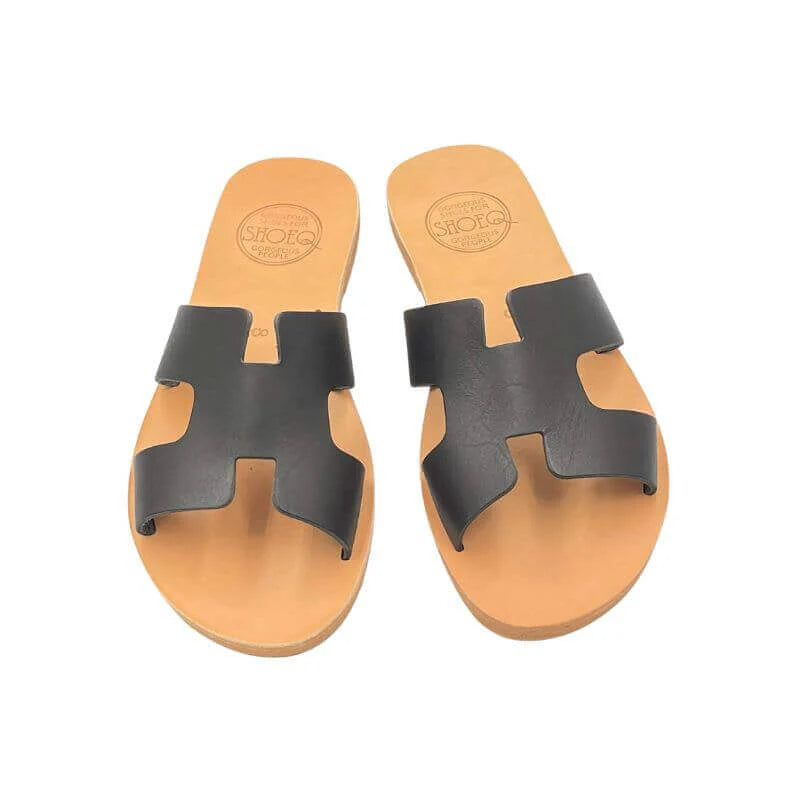 hania slides charcoal
