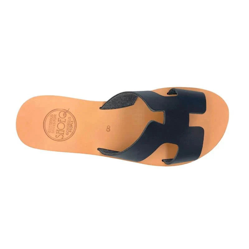 hania slides charcoal